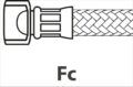 ΣΩΛΗΝΑΣ ΠΑΡΟΧΗΣ FLEX 3/8'' Fc x Fc 750mm