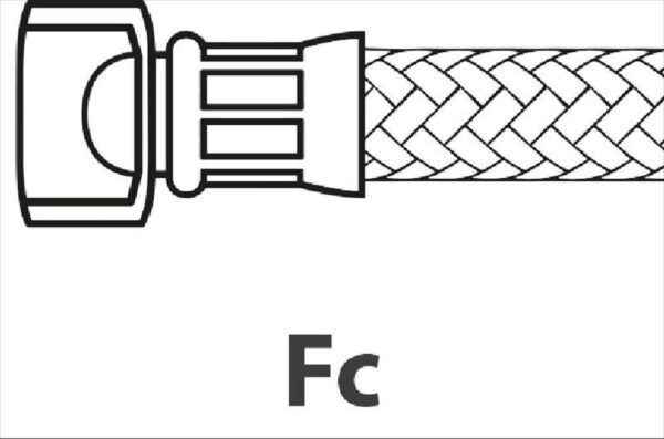 ΣΩΛΗΝΑΣ ΠΑΡΟΧΗΣ FLEX 3/8'' Fc x Fc 750mm