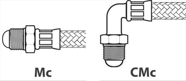 ΣΩΛΗΝΑΣ FLEX 3/8'' Mc x Cmc 300mm