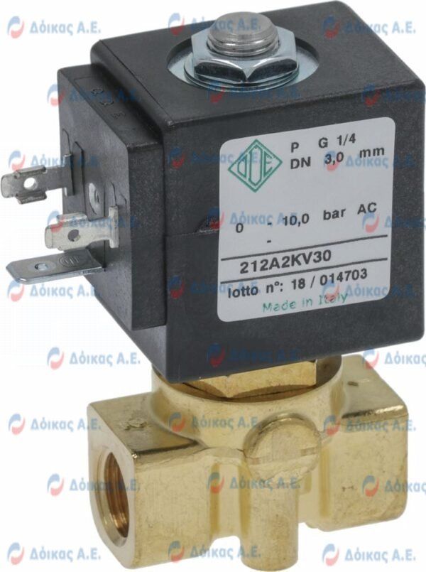 ΗΛΕΚΤΡΟΒΑΛΒΙΔΑ 2 ΔΡΟΜΩΝ ODE 1/4" 8W 230V