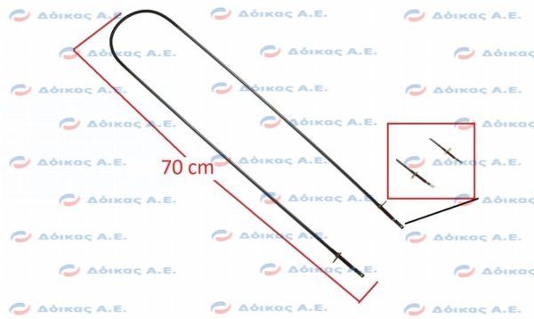 ΑΝΤΙΣΤΑΣΗ ΚΟΤΟΠΟΥΛΙΕΡΑΣ ΦΟΥΡΚΕΤΑ 1000W 70CM