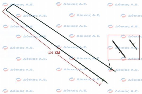 ΑΝΤΙΣΤΑΣΗ ΚΟΤΟΠΟΥΛΙΕΡΑΣ  2000W 106CM ΛΑΜ.