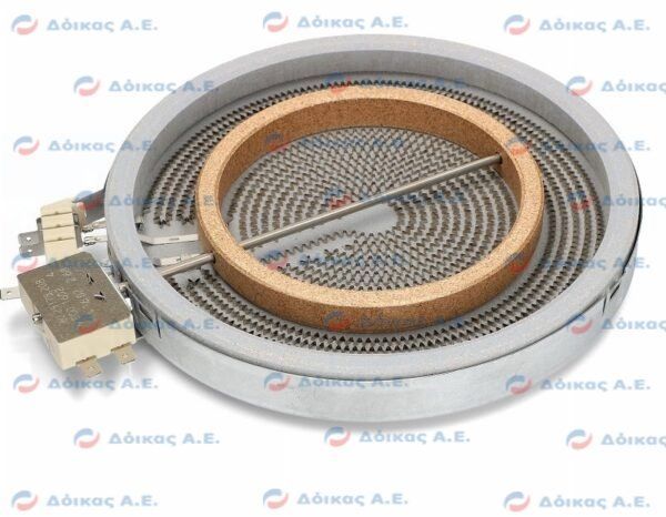 ΕΣΤΙΑ ΚΕΡΑΜΙΚΗ Φ215-145mm 1900+800W 230V ΔΙΠΛΗ