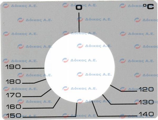 ADHESIVE PLATE FOR THERMOSTAT 120-190°C