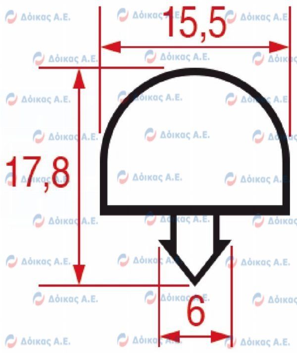 ΛΑΣΤΙΧΟ ΨΥΓΕΙΟΥ ΠΡΟΦΙΛ 1064 ΚΑΤΑΣΚΕΥΗ